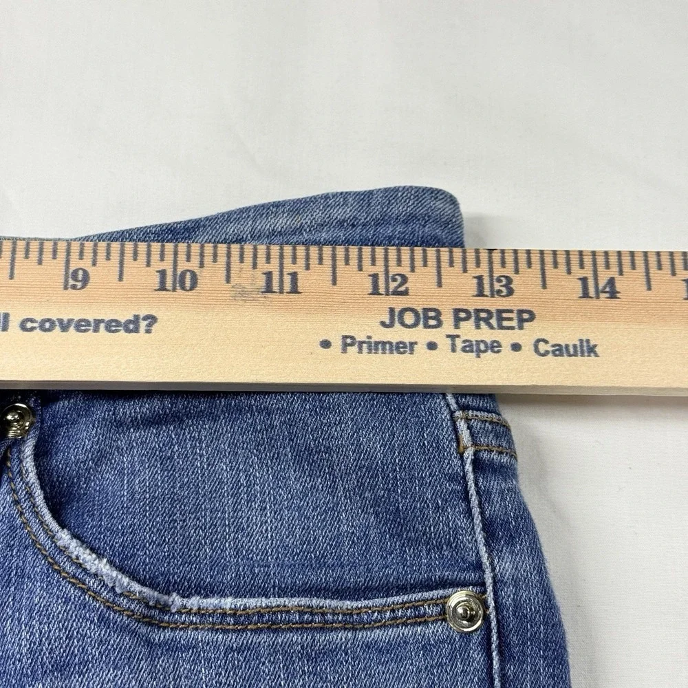 Good American Jeans Womens 0/25 Blue Good Waist High Rise Skinny Distressed - Picture 7 of 16